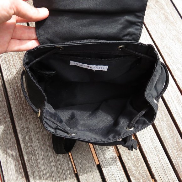 Black Tommy Hilfiger Mini Backpack - Picture 6 of 11